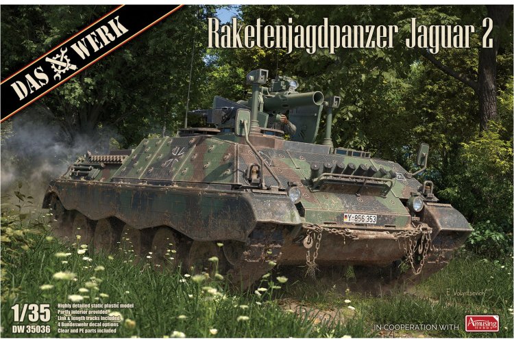 1:35 Das Werk 35036 Raketenjagdpanzer Jaguar 2 - Duitse Tankjager - Dw35036 1 - DW35036