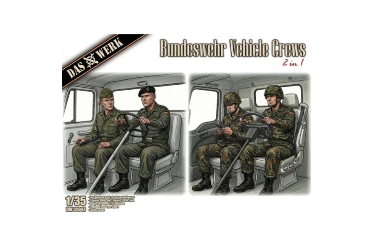 1:35 Das Werk 35043 Bundeswehr Vehicle Crew 2-in-1 - 4 Figures - Dw35043 1 - DW35043