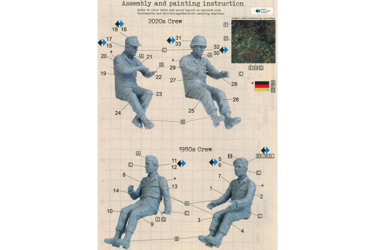 1:35 Das Werk 35043 Bundeswehr Vehicle Crew 2-in-1 - 4 Figures - Dw35043 2 - DW35043