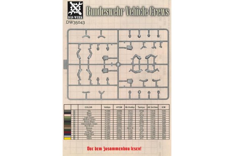 1:35 Das Werk 35043 Bundeswehr Vehicle Crew 2-in-1 - 4 Figures - Dw35043 3 - DW35043