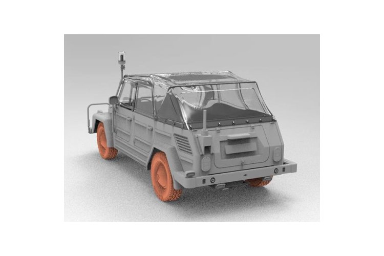1:35 Das Werk 35045 Volkswagen Kurierwagen 181 Bluelight Version - German Emergency Service Vehicle - Dw35045 4 - DW35045