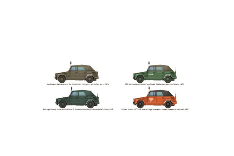 1:35 Das Werk 35045 Volkswagen Kurierwagen 181 Bluelight Version - German Emergency Service Vehicle - Dw35045 6 - DW35045