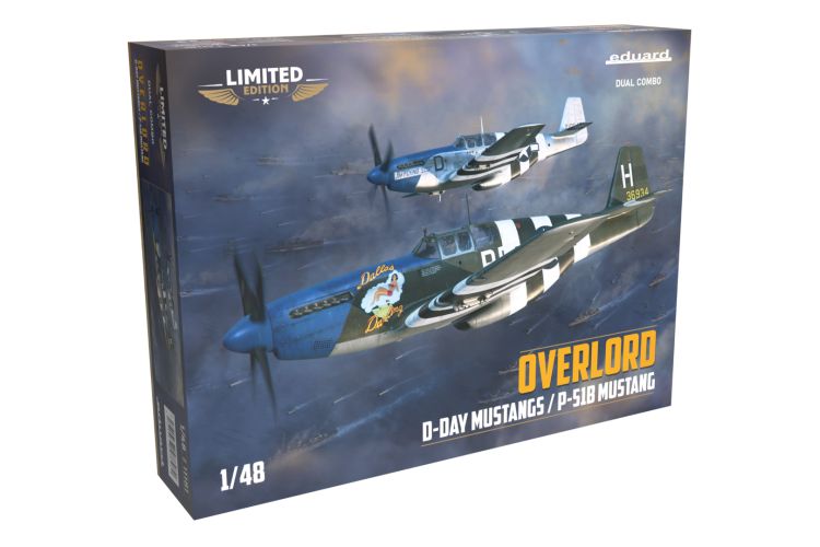 1:48 Eduard 11181 Overlord: D-Day Mustangs - P-51B Mustang Dual Combo - Edu11181 1 - EDU11181