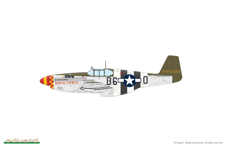 1:48 Eduard 11181 Overlord: D-Day Mustangs - P-51B Mustang Dual Combo - Edu11181 10 - EDU11181