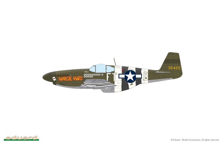 1:48 Eduard 11181 Overlord: D-Day Mustangs - P-51B Mustang Dual Combo - Edu11181 13 - EDU11181