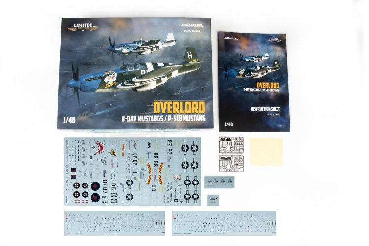 1:48 Eduard 11181 Overlord: D-Day Mustangs - P-51B Mustang Dual Combo - Edu11181 17 - EDU11181