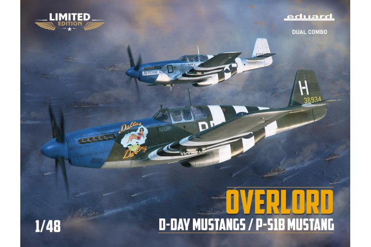 1:48 Eduard 11181 Overlord: D-Day Mustangs - P-51B Mustang Dual Combo - Edu11181 2 - EDU11181