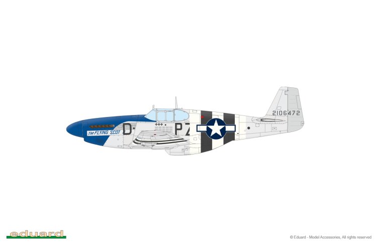1:48 Eduard 11181 Overlord: D-Day Mustangs - P-51B Mustang Dual Combo - Edu11181 8 - EDU11181