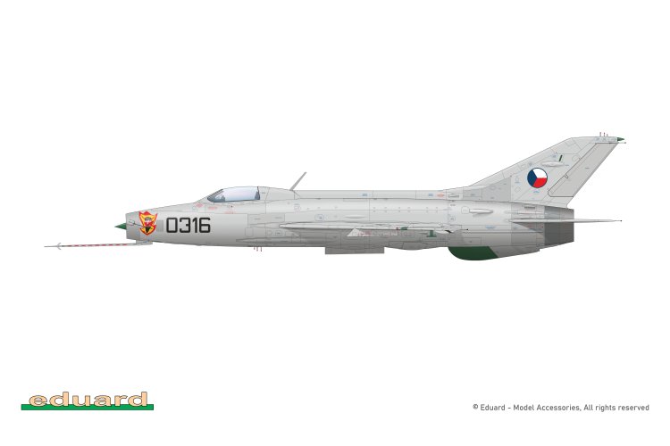 1:48 Eduard 11190 EFKA / MiG-21F-13 in Tsjechoslowaakse Dienst - Straaljager - Edu11190 25 - EDU11190