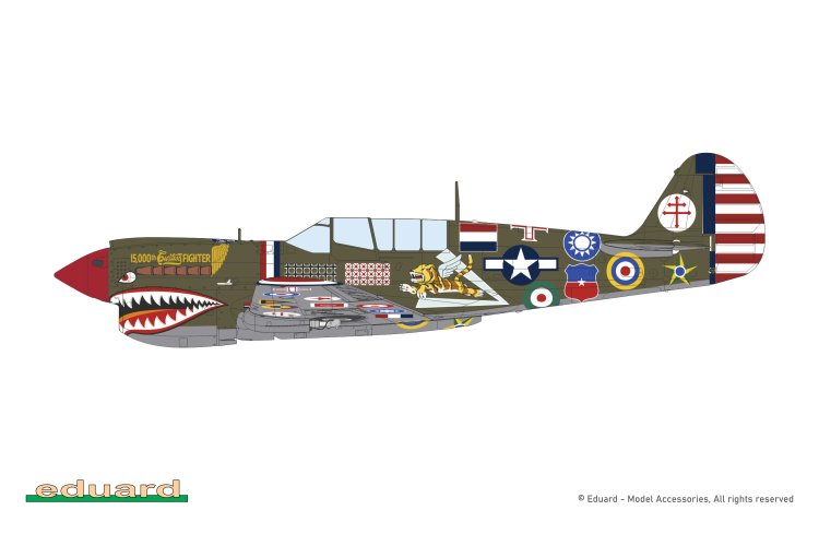 1:48 Eduard 11193 Curtiss 15.000e P-40N Warhawk Gevechtsvliegtuig - Limited Edition - Propellervliegtuig - Edu11193 3 - EDU11193