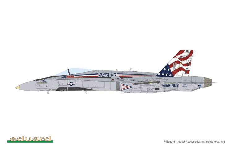 1:48 Eduard 11195 McDonnell Douglas F/A-18 Hornet Legacy - Limited Edition - Amerikaanse Straaljager - Edu11195 9 - EDU11195