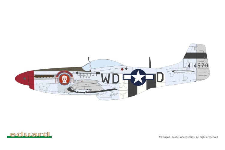1:48 Eduard 11196 North American P-51D Mustang Mighty Eight - Limited Edition - Amerikaans Propellervliegtuig - Edu11196 15 - EDU11196