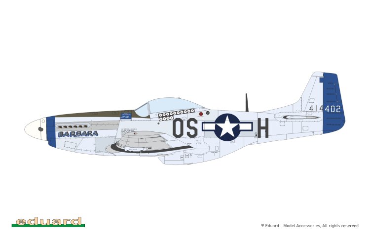 1:48 Eduard 11196 North American P-51D Mustang Mighty Eight - Limited Edition - Amerikaans Propellervliegtuig - Edu11196 18 - EDU11196