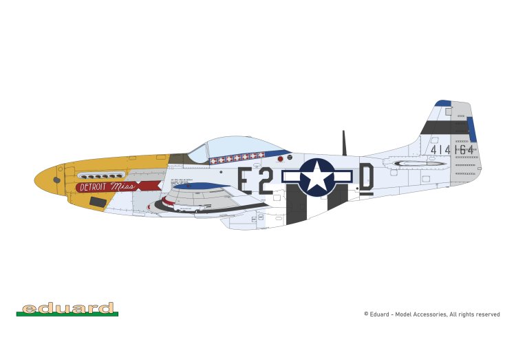 1:48 Eduard 11196 North American P-51D Mustang Mighty Eight - Limited Edition - Amerikaans Propellervliegtuig - Edu11196 22 - EDU11196