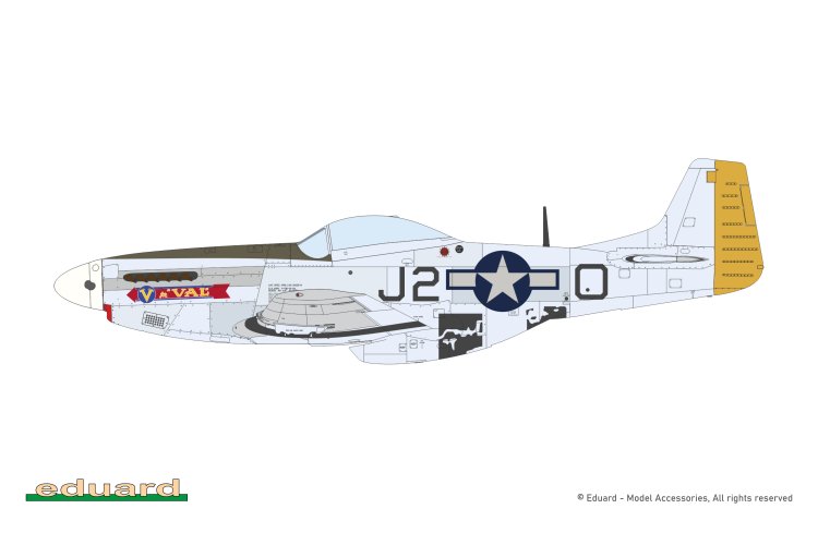 1:48 Eduard 11196 North American P-51D Mustang Mighty Eight - Limited Edition - Amerikaans Propellervliegtuig - Edu11196 26 - EDU11196