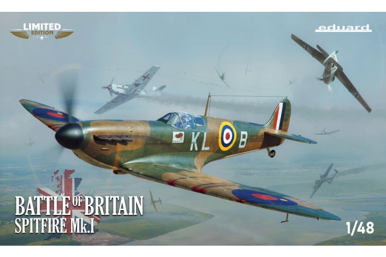 1:48 Eduard 11197 Battle of Britain Spitfire Mk.I WWII - Brits Propellervliegtuig - Edu11197 1 - EDU11197