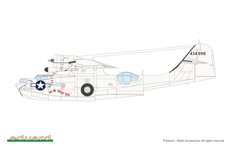 1:48 Eduard 11198 Consolidated PBY-5A Catalina WWII - Amerikaans Amfibievliegtuig - Edu11198 10 - EDU11198