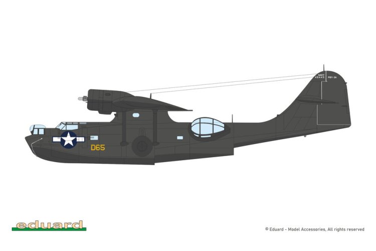 1:48 Eduard 11198 Consolidated PBY-5A Catalina WWII - Amerikaans Amfibievliegtuig - Edu11198 3 - EDU11198