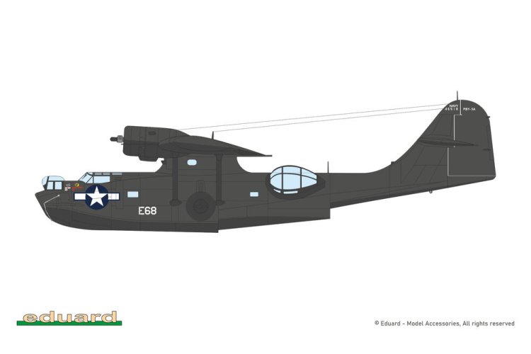 1:48 Eduard 11198 Consolidated PBY-5A Catalina WWII - Amerikaans Amfibievliegtuig - Edu11198 5 - EDU11198