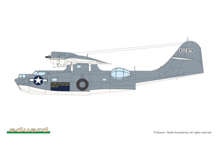1:48 Eduard 11198 Consolidated PBY-5A Catalina WWII - Amerikaans Amfibievliegtuig - Edu11198 6 - EDU11198