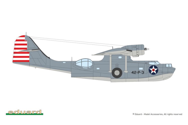 1:48 Eduard 11198 Consolidated PBY-5A Catalina WWII - Amerikaans Amfibievliegtuig - Edu11198 9 - EDU11198