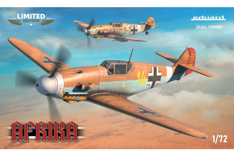 1:72 Eduard 2112 Messerschmitt Bf 109 - Limited Edition AFRIKA - Duo Set - 2 Propeller Aircraft - Edu2112 1 - EDU2112