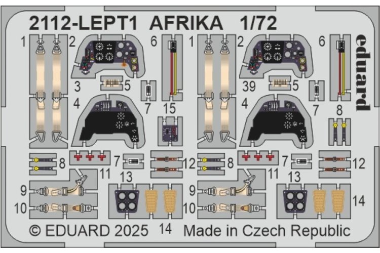 1:72 Eduard 2112 Messerschmitt Bf 109 - Limited Edition AFRIKA - Duo Set - 2 Propeller Aircraft - Edu2112 2 - EDU2112