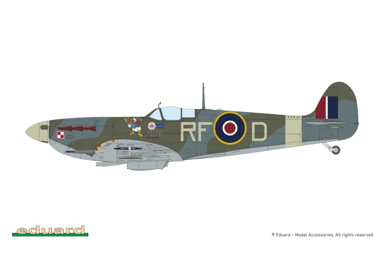 1:72 Eduard 2154 Spitfire Story: The Sweeps - WWII Supermarine Spitfire Mk.Vb - Dual Combo - 2 Britse Propellervliegtuigen - Edu2154 18 - EDU2154