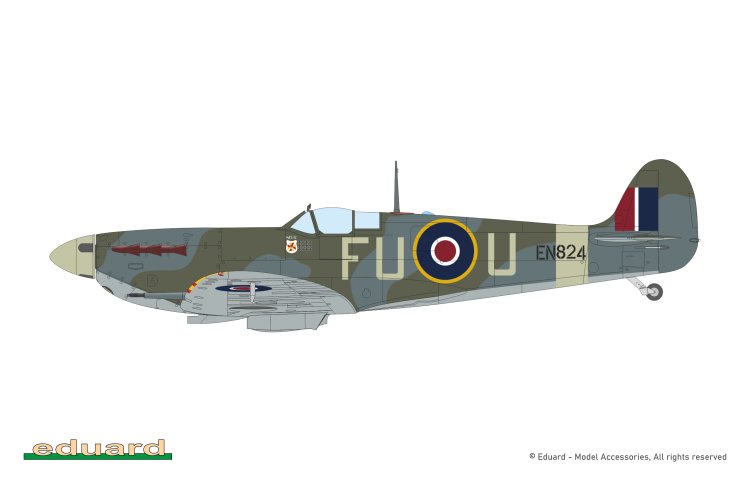 1:72 Eduard 2154 Spitfire Story: The Sweeps - WWII Supermarine Spitfire Mk.Vb - Dual Combo - 2 Britse Propellervliegtuigen - Edu2154 19 - EDU2154