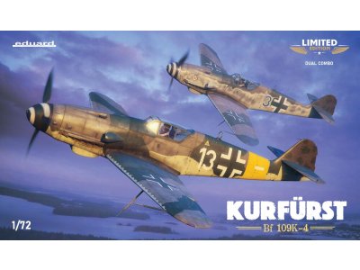 1:72 Eduard 2155 Kurf&uuml;rst - Messerschmitt Bf 109-4 - Dual Combo Limited Edition - 2 Opties - Duits Vliegtuig - Edu2155 1 - EDU2155