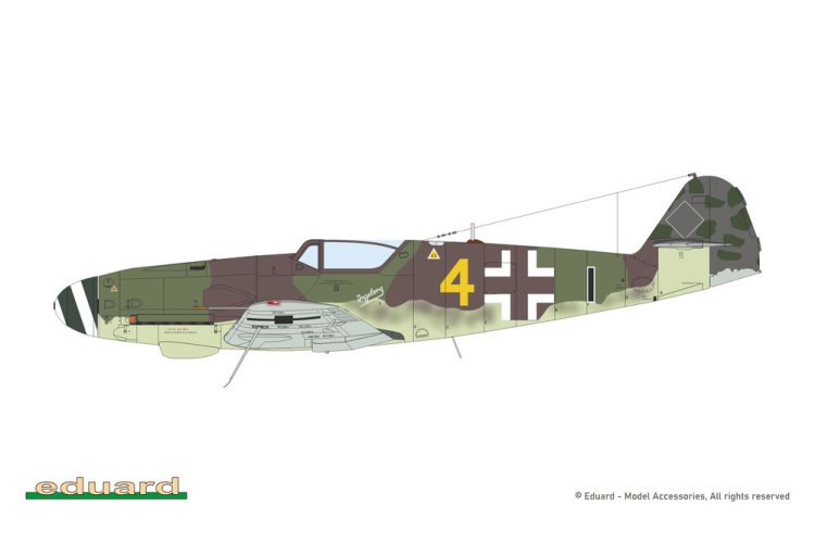 1:72 Eduard 2155 Kurf&uuml;rst - Messerschmitt Bf 109-4 - Dual Combo Limited Edition - 2 Opties - Duits Vliegtuig - Edu2155 3 - EDU2155