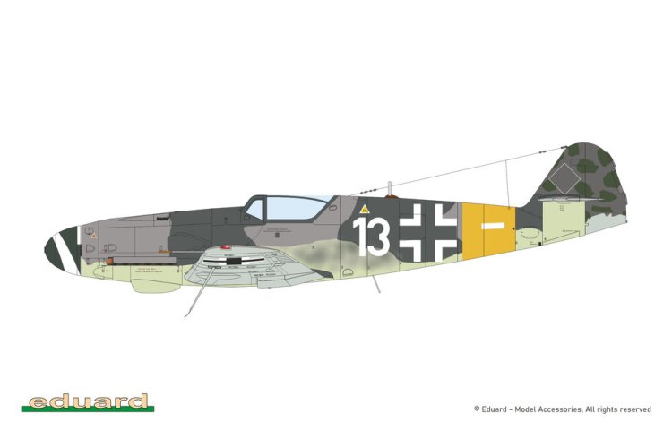 1:72 Eduard 2155 Kurf&uuml;rst - Messerschmitt Bf 109-4 - Dual Combo Limited Edition - 2 Opties - Duits Vliegtuig - Edu2155 6 - EDU2155
