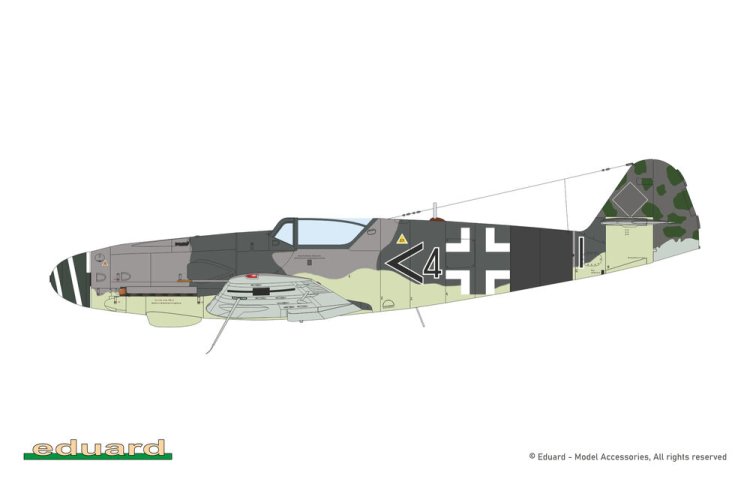 1:72 Eduard 2155 Kurf&uuml;rst - Messerschmitt Bf 109-4 - Dual Combo Limited Edition - 2 Opties - Duits Vliegtuig - Edu2155 8 - EDU2155