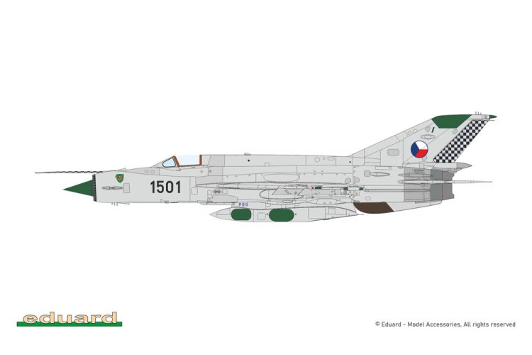 1:72 Eduard 2156 ERKA MiG-21R v Československu - Tsjechoslowaakse Straaljager - Edu2156 3 - EDU2156