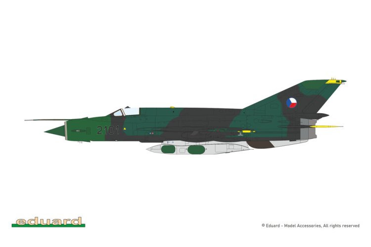 1:72 Eduard 2156 ERKA MiG-21R v Československu - Tsjechoslowaakse Straaljager - Edu2156 7 - EDU2156