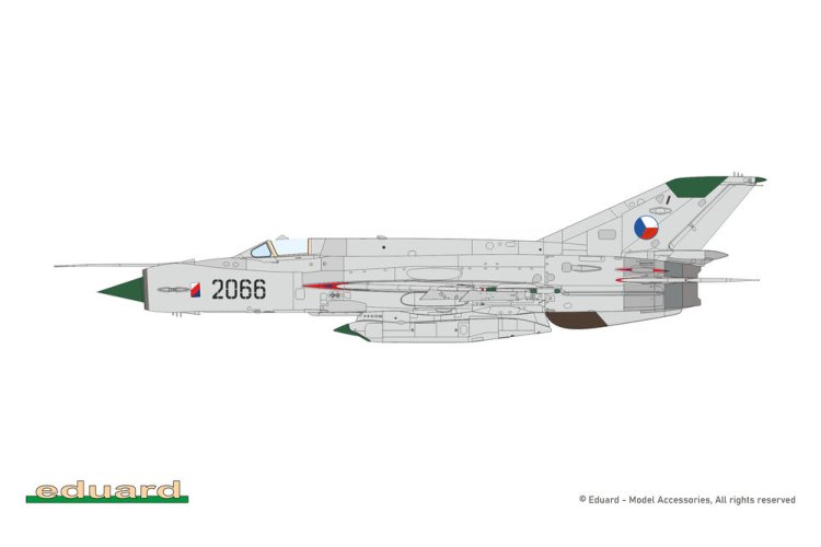 1:72 Eduard 2156 ERKA MiG-21R v Československu - Tsjechoslowaakse Straaljager - Edu2156 9 - EDU2156