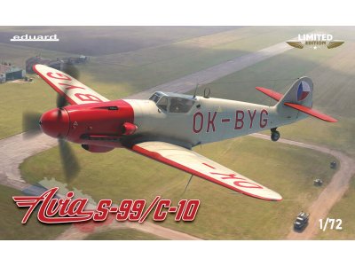 1:72 Eduard 2157 Avia S-99/C-10 - Limited Edition - Tsjechoslowaaks Jachtvliegtuig - Edu2157 1 - EDU2157
