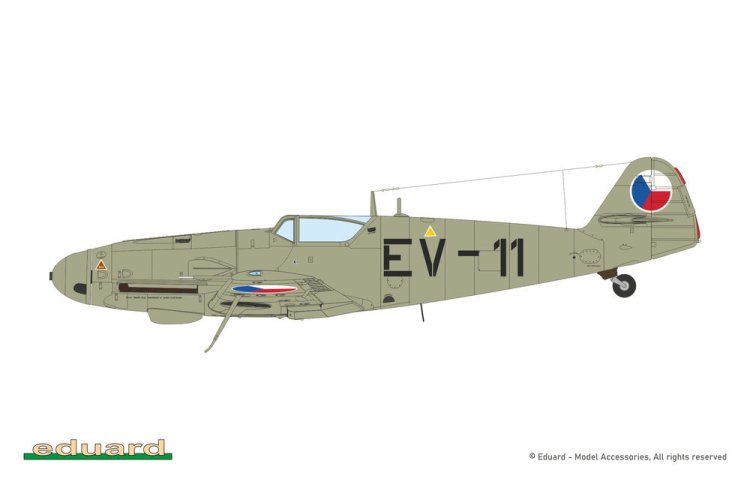 1:72 Eduard 2157 Avia S-99/C-10 - Limited Edition - Tsjechoslowaaks Jachtvliegtuig - Edu2157 4 - EDU2157
