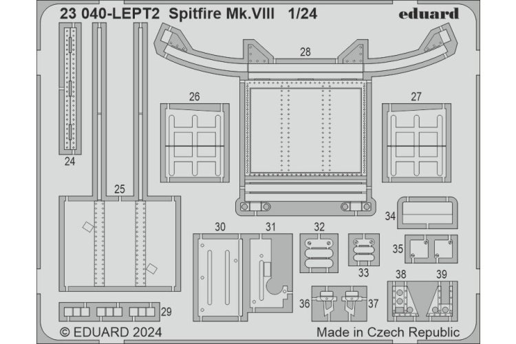 1:24 Eduard 23040 Accessoires voor Spitfire Mk.VIII - Airfix - Edu23040 xs 2 - EDU23040-XS