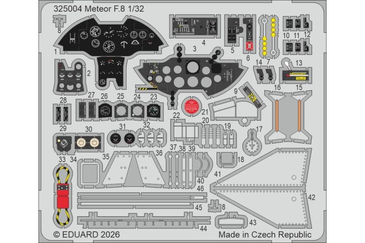 1:32 Eduard 325004 Accessories Set for Gloster Meteor F.8 - Revell - Edu325004 xs 1 - EDU325004-XS