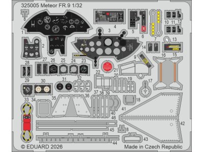 1:32 Eduard 325005 Accessories Set for Gloster Meteor FR.9 - Revell - Edu325005 xs 1 - EDU325005-XS