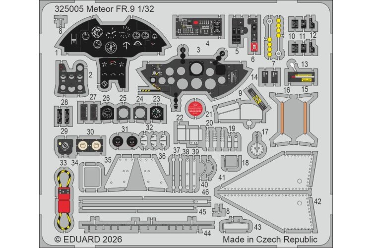 1:32 Eduard 325005 Accessories Set for Gloster Meteor FR.9 - Revell - Edu325005 xs 1 - EDU325005-XS