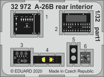 1:32 Eduard 32972 Accessoires for A-26B Rear Interior HobbyBoss - Edu32972 xs 1 - EDU32972-XS