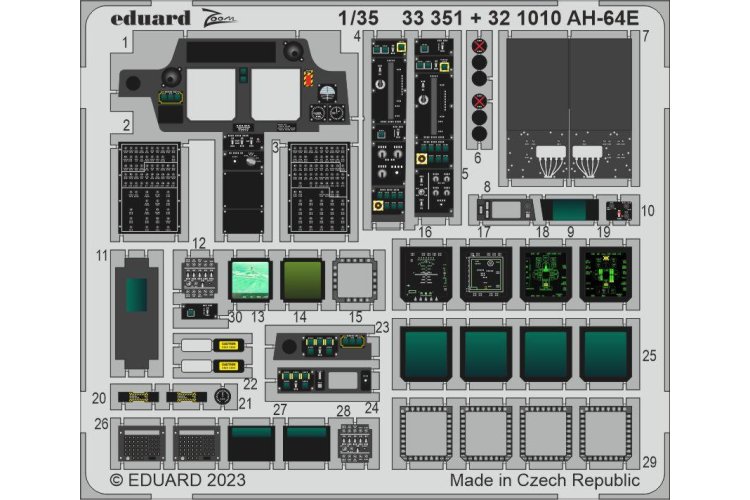 1:35 Eduard 33351 Accessoires for AH-64E - Takom - Edu33351 rekl rev 1 z1 1 - EDU33351-XS
