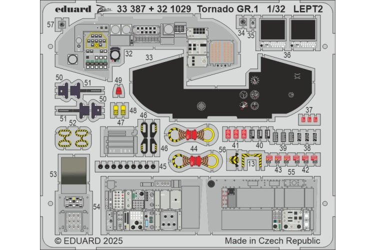 1:32 Eduard 33387 Accessoires Set voor Tornado GR.1 - Italeri - Edu33387 xs 2 - EDU33387-XS