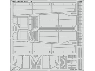 1:35 Eduard 36487 Fenders Jagdtiger - Hobby Boss - Edu36487 z1 - EDU36487-XS