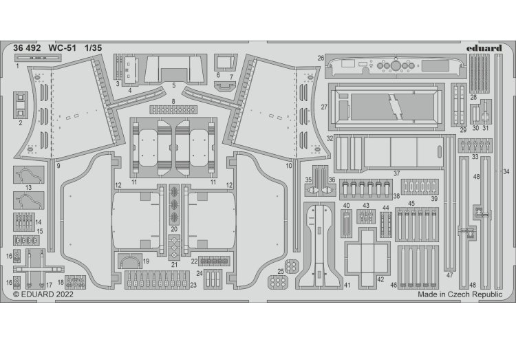 1:35 Eduard 36492 Accessoires for WC-51 - Zvezda - Edu36492 - EDU36492-XS