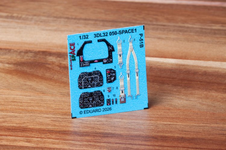 1:32 Eduard 3DL32050 SPACE - Accessories Set for North American P-51B - Eduard - Edu3dl32050 xs 2 - EDU3DL32050-XS