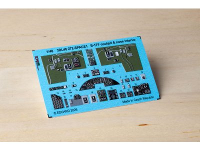 1:48 Eduard 3DL48272 Cockpit en Neus Interieur 3D Decals voor Boeing B-17F - Revell - Edu3dl48272 xs 2 - EDU3DL48272-XS