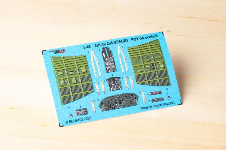 1:48 Eduard 3DL48285 Space &ndash; Cockpit Accessories Set for Consolidated PBY-5A Catalina &ndash; Eduard and Revell - Edu3dl48285 xs 2 - EDU3DL48285-XS